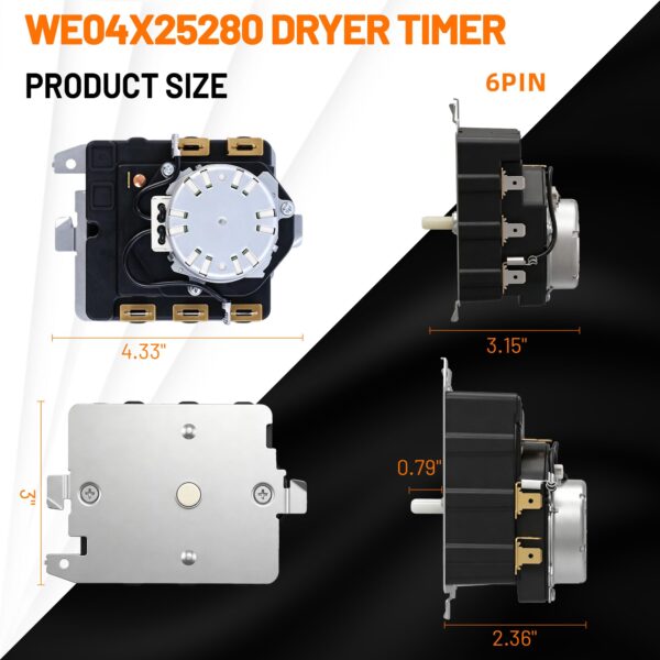 GTD33EASK0WW GTX22EASK0WW GTX33EASK0WW Fits for GE Dryer Timer Replacement