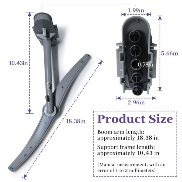 00745856 Dishwasher Upper Spray Arm Assembly Compatible with Boh,00745856 Spray Arm Replacement 745856 3279216 AP5691325 PS8737036 EAP8737036 ﻿ - Image 3