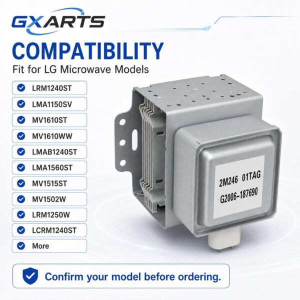GXARTS Magnetron 6324W1A001B Fit for LG Microwave LRM1240ST MV1610ST - Image 2