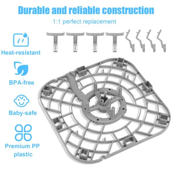 Gosknor Replacement Bottom Tray for Momcozy Bottle Washer with 8 Brackets - Image 2