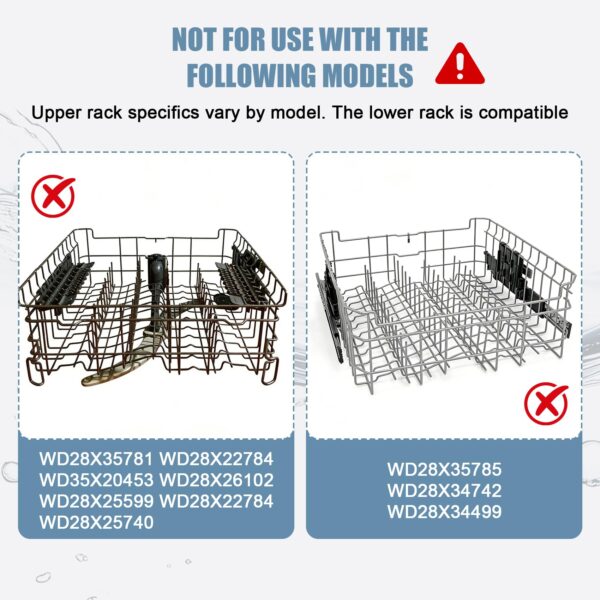 WD28X35779 WD28X30219 Dishwasher Upper Rack Compatible with GE Dishwashers - Image 4