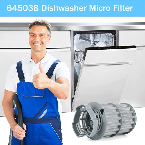 New Upgraded 00645038 645038 Micro Filter For Bosch Kenmore Dishwasher Parts Replaces AP4339631, 00651097, 1560725, 651097, AH3479708, EA3479708, PS3479708, PS8730270 - Image 3
