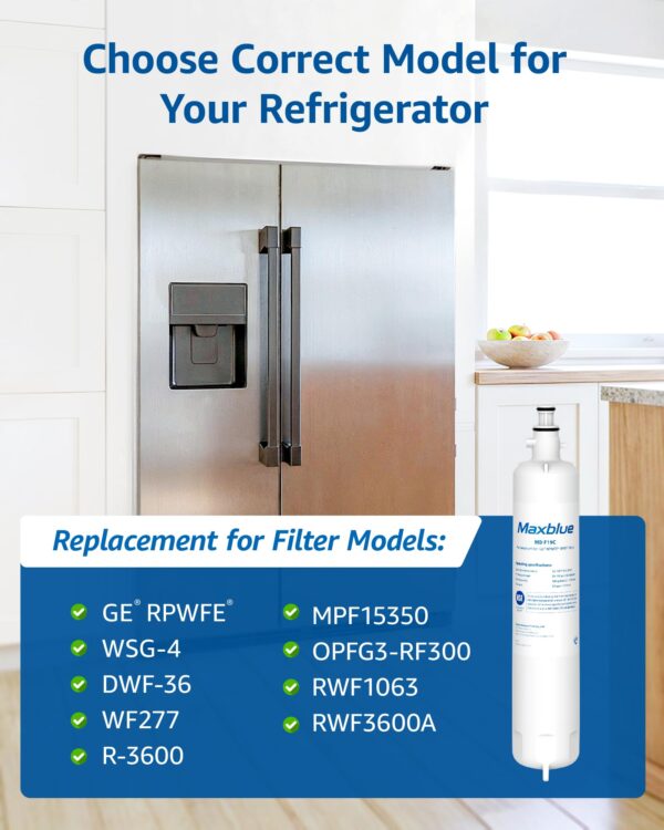 Maxblue MB-F19C Water Filter Replacement for GE® RPWFE®, 2 Pack - Image 5