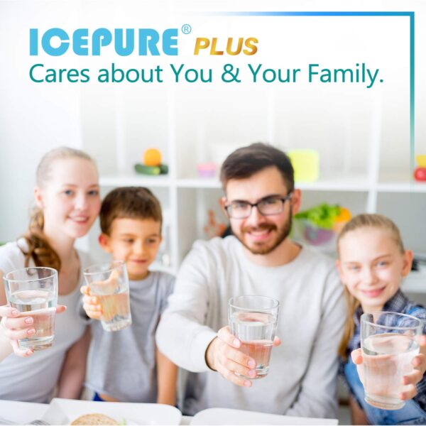 ICEPURE PLUS UKF8001 Replacement for Whirlpool Filter 4, EDR4RXD1, 3 Pack - Image 6