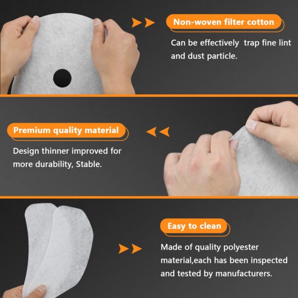 25PCS Cloth Dryer Exhaust Filter for Panda by Blutoget - Universal Dryer Lint Filter Cloth-Compatible for Panda Magic Chef Avant Sonya Dryer-20 Exhaust & 5 Air Intake Filter - Image 3