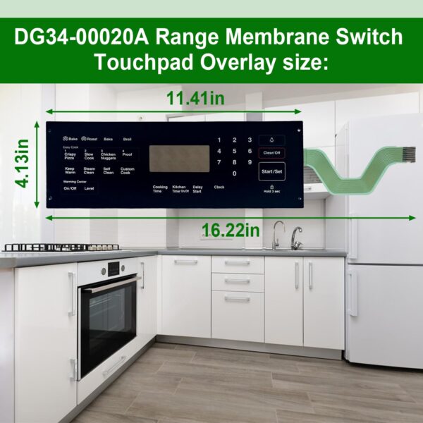 DG34-00020A Range Membrane Switch Touchpad Overlay-Compatible with Samsung - Image 3