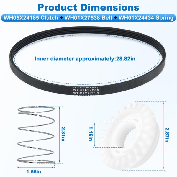 WH03X32097 Transmission Pulley WH03X30517 Washer Shift Actuator Fit for GE - Image 5