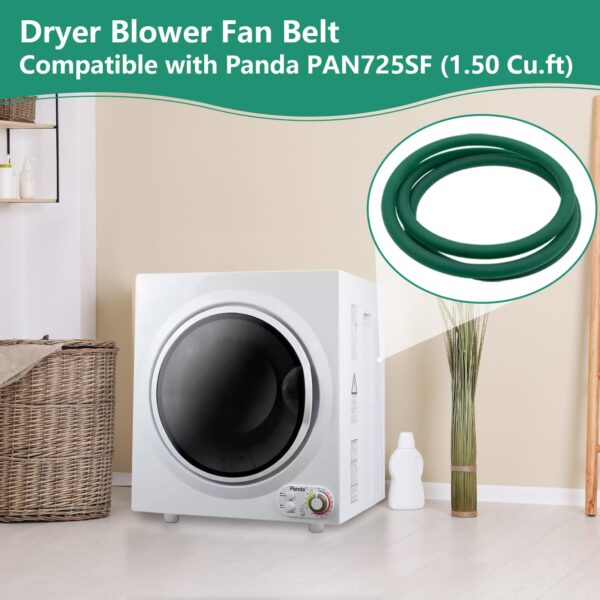 Dryer Blower Fan Belt Mini Compact Dryer(1.50 Cu.ft)- Replacement for Panda PAN725SF - Image 3
