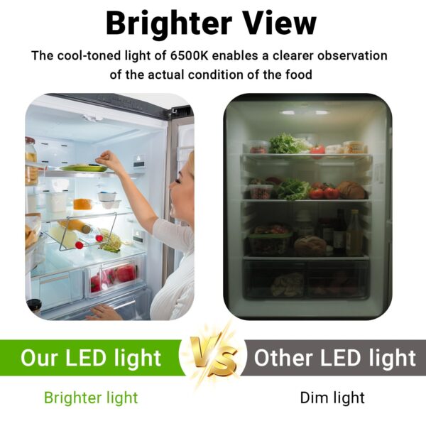 WR55X11132 Refrigerator Light Replacement LED for GE Refrigerator (7 Pcs) - Image 5