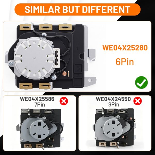 GTD33EASK0WW GTX22EASK0WW GTX33EASK0WW Fits for GE Dryer Timer Replacement - Image 5