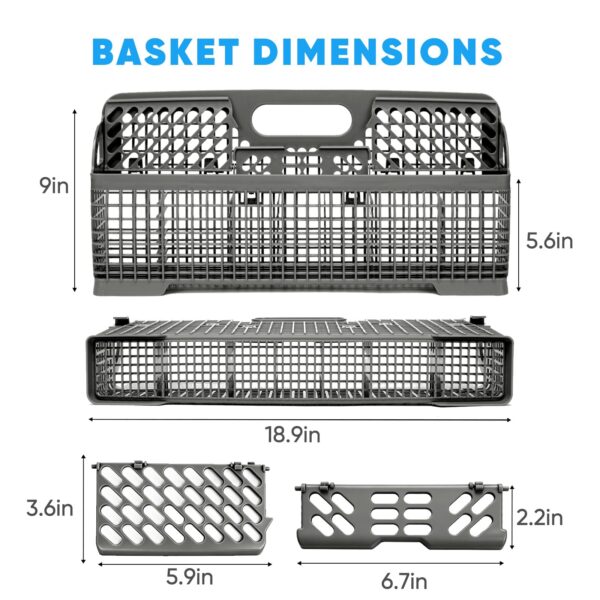 Universal Dishwasher Silverware Basket Replacement WP8562043 8531233 - Image 3