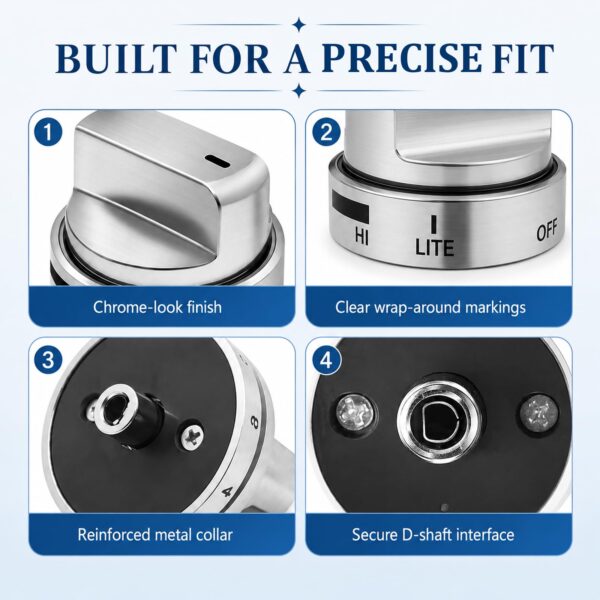 AEZ73453509 Stove Knobs Replacements Compatible with lg Gas Range Stove - Image 4