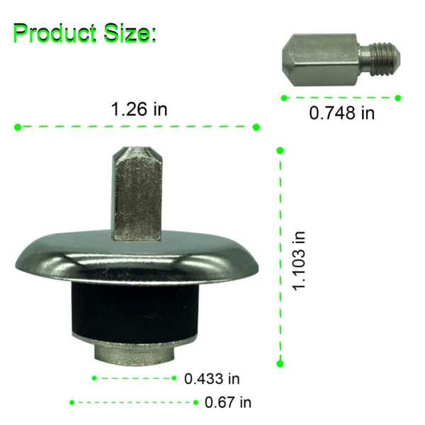 DTAIR Blender Coupling Stud Slinger Pin Kit Replacement for Oster Osterizer Blenders (Pack of 2) - Image 3