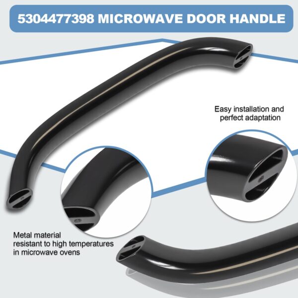 Swess 5304477398 Microwave Door Handle for Frigi-daire Fits 5304477398 FFMV162LSA FFMV162LBA - Image 6