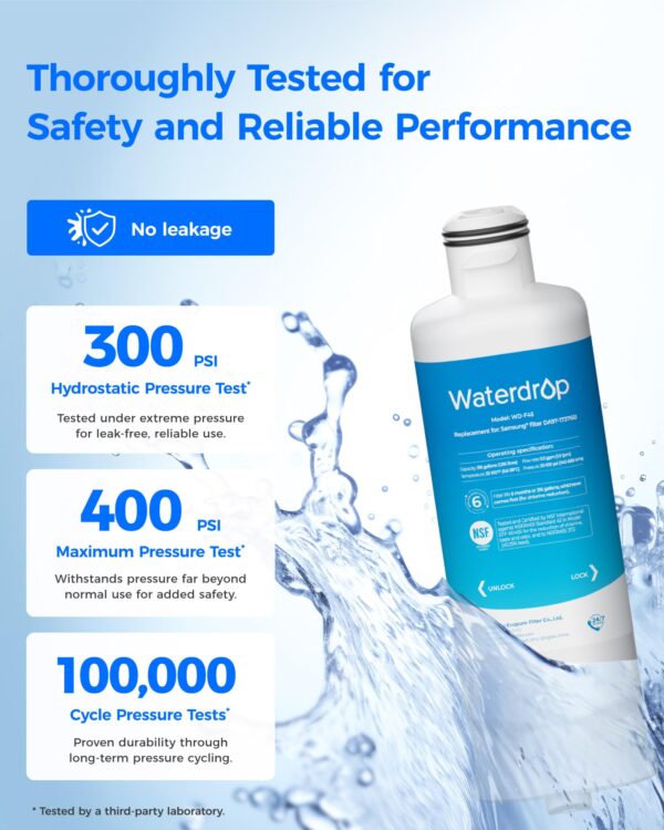 Waterdrop WD-F45 Water Filter, Replacement for Samsung® DA97-17376B, 3 Pack - Image 5