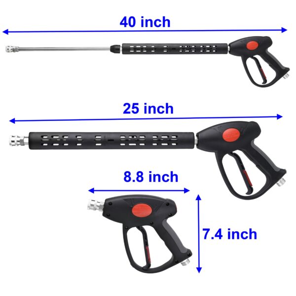 M MINGLE Replacement Pressure Washer Gun with Extension Wand, M22 Fitting - Image 5