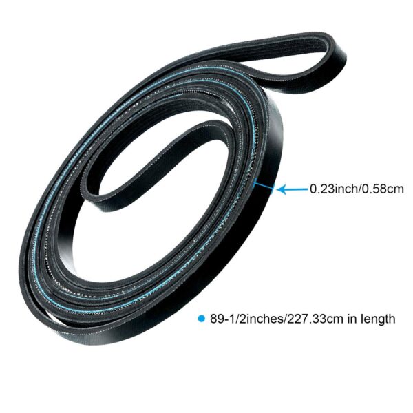 WE12M29 Dryer Drum Belt Compatible with GE/Hotpoint WE12M22, 89.5 in - Image 7