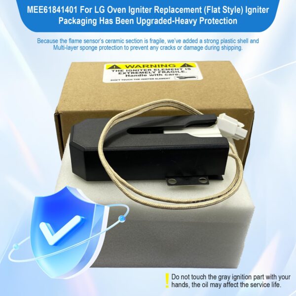 Upgrade MEE61841401 Gas Range Oven Igniter, for LG Oven Igniter Replacement(LRG, LSS, LDG, LSG, LTG), for LG Gas Ranges Igniter, Replaces MEE61841403 MEE63084901 Oven Igniter for Gas Stove.