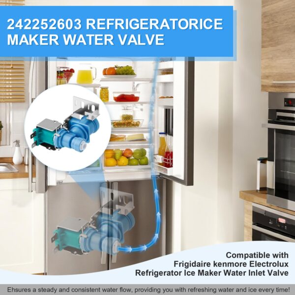 242252603 Refrigerator Ice Maker Water Inlet Valve for kenmore Frigidaire - Image 4