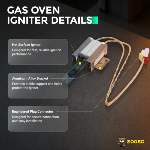 LRGL5823S LRGL5825F LRG4113ST LRGL5821S LRGL5823D Gas Oven Igniter for LG - Image 4