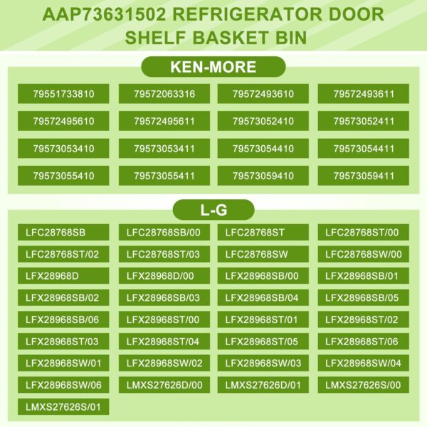 AAP73631502 LG Refrigerator Shelf Replacement (RIGHT) BY AMI PARTS - Image 4