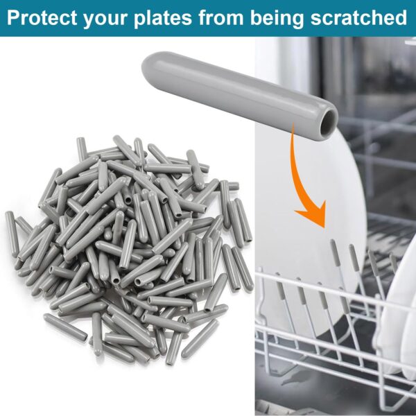 1.7oz Grey Dishwasher Rack Repair Paint, Food-Safe Rust Touch Up Coating Kit, Waterproof & High/Low Temperature Resistant, Durable Vinyl Rack Rust Fix for Dishwashers - Image 7