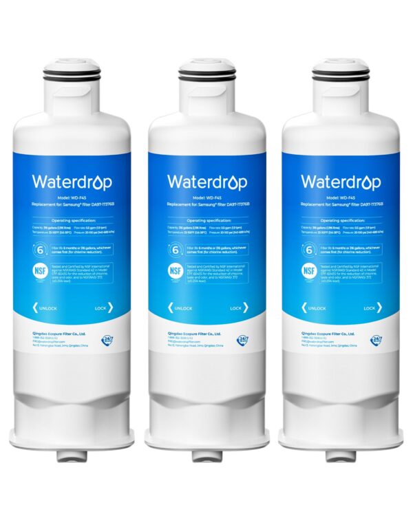 Waterdrop WD-F45 Water Filter, Replacement for Samsung® DA97-17376B, 3 Pack - Image 3