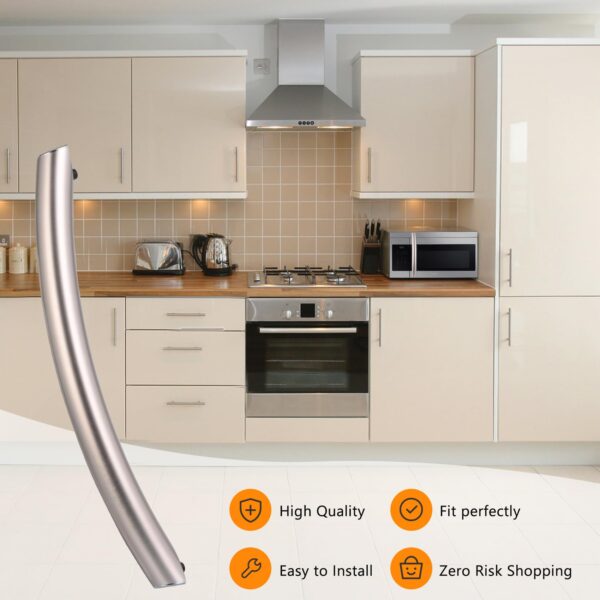 Upgraded ME16A4021AS Microwave Door Handle, DE94-04313F Assembly Handle Compatible with Samsung ME16A4021AS/AA Microwave, Replaces Samsung Microwave Door Handle ME16A4021AS, Alloy Material - Image 5