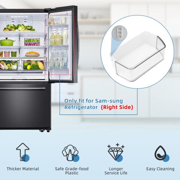 DA97-12650A, DA63-06963A, DA63-07104A (Right Side) Refrigerator Door Shelf Bin Basket Compatible With Sam-sung Refrigerator RF260, RF261, RF263beaesr Door Shelves - By Fetechmate - Image 3