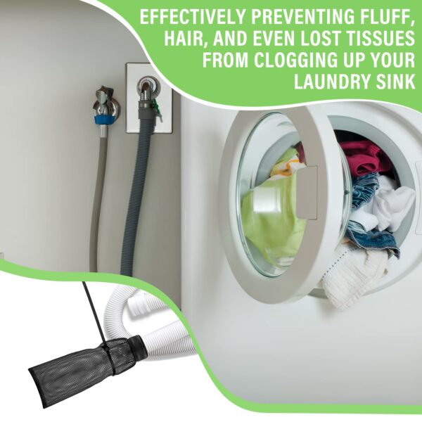 Shappy 24 Pack Washing Machine Lint Traps with Cable Ties (Black) - Image 7