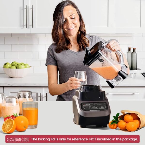 WARDFYT Replacement Pitcher 72 oz XL Compatible with Ninja Blender (New Model) BL610, 72oz Crushing Pitchers Replacement for Ninja BL710WM BL710WMC CO610B CO650B CT610 - Image 3