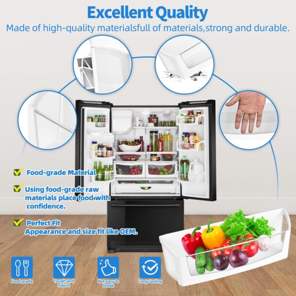 WPW10212139 Refrigerator Door Shelf Bin Compatible with Maytag Whirlpool - Image 4