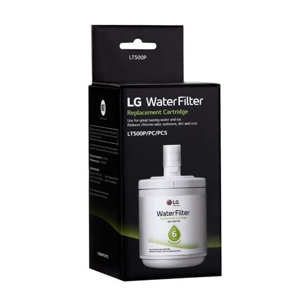 LG LT500P - 6 Month / 500 Gallon Capacity Replacement Refrigerator Water Filter (NSF42 ADQ72910911 , White - Image 2