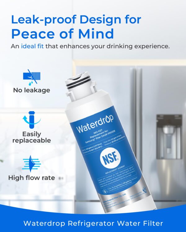 Waterdrop Water Filter, Replacement for Samsung® HAF-CIN/EXP, 3 Pack - Image 6