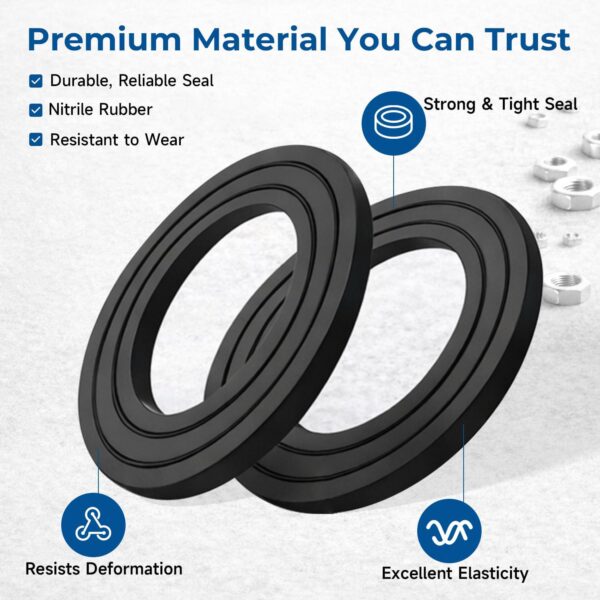 WH23X38617 Drain Pump Filter Gasket Compatible with GE Washer GFQ14ESSN1WW - Image 3