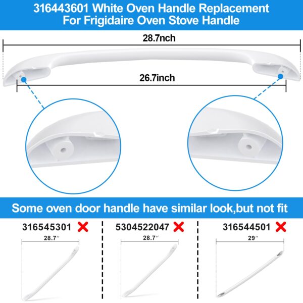 316443601 Oven Handle Replacement for Kenmore Oven Door Handle Replacement - Image 2