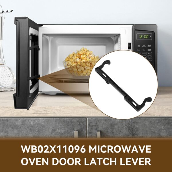 Microwave Oven Door Latch Lever WB02X11096 Parts Replacement for GE - Image 2