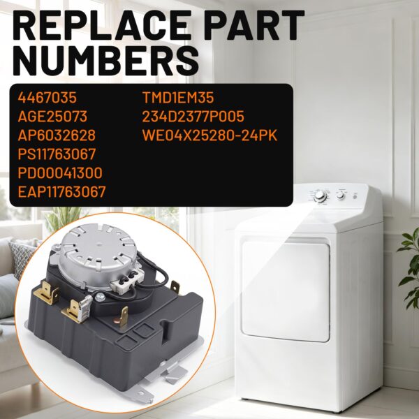 GTD33EASK0WW GTX22EASK0WW GTX33EASK0WW Fits for GE Dryer Timer Replacement - Image 4