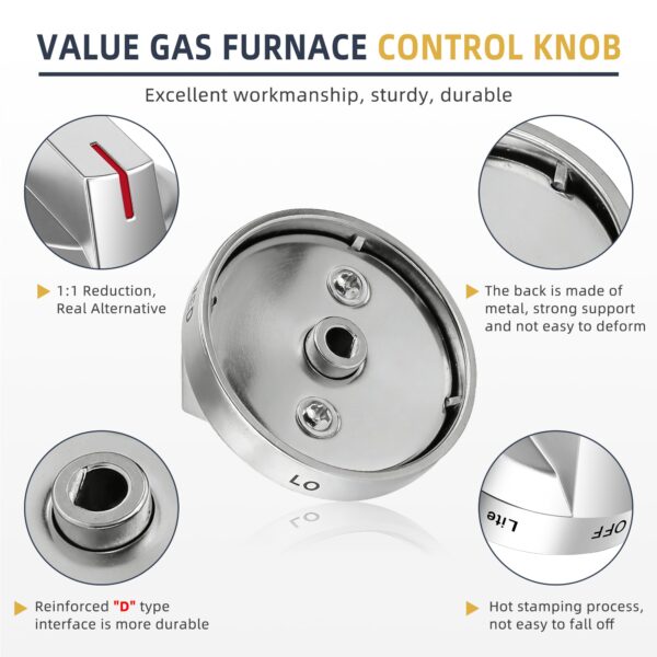 AMI PARTS DG94-03500A/Z Fit for Samsung Gas Stove Knob Replacement (5PCK) - Image 5