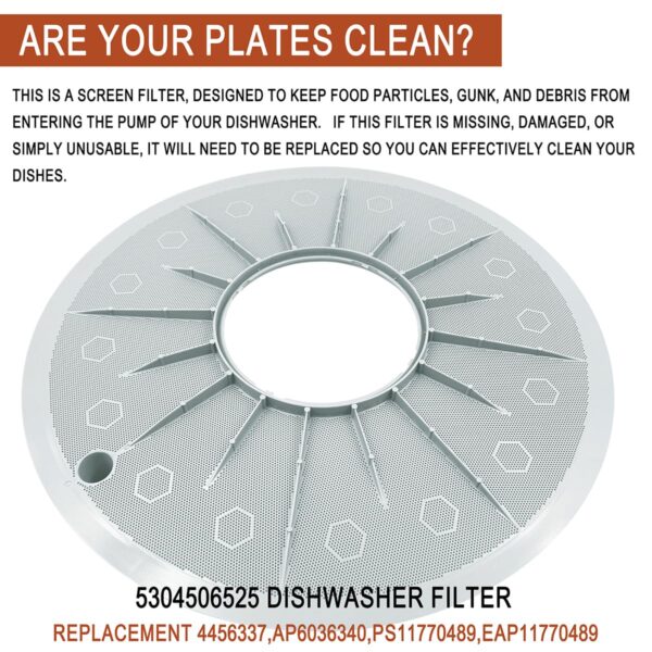 5304506525 Dishwasher Filter Replacement for Frigidaire Dishwasher Parts - Image 4
