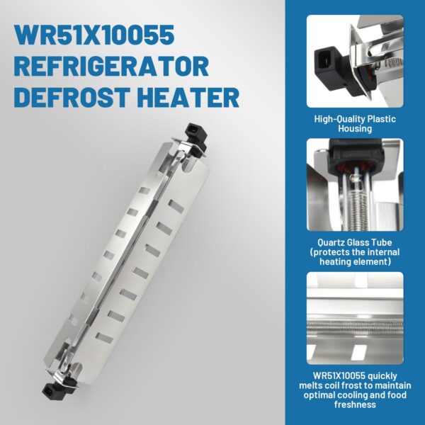 FrigeSwift Upgraded WR51X10055 Refrigerator Defrost Heater Kit - Image 5
