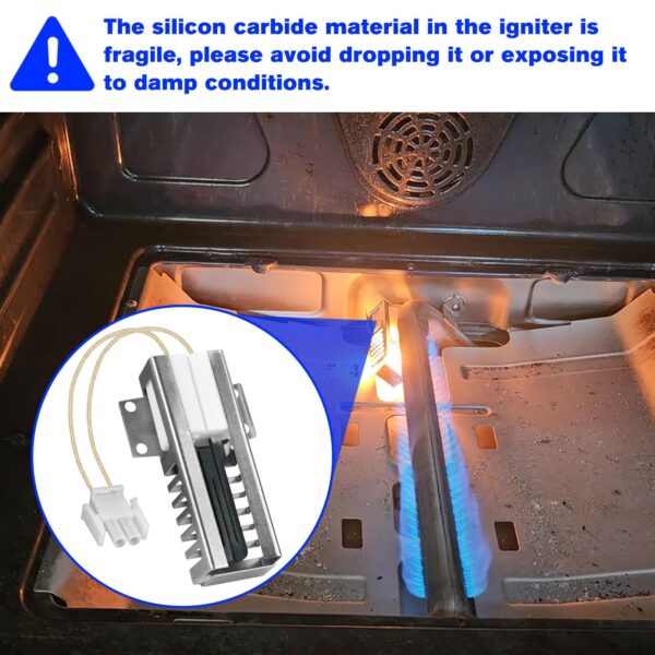 RO6G WB13K21 Oven Igniter for GE Sam-Sung Hotpoint Kenmore Gas Oven Igniter - Image 3