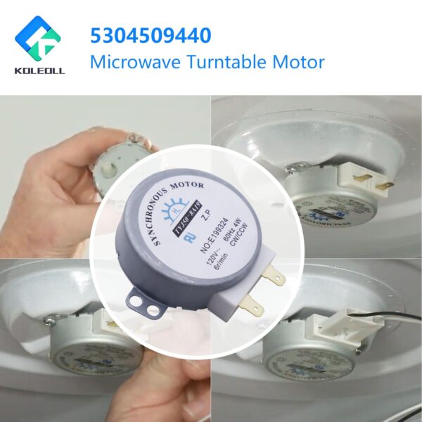 OEM 5304509440 Microwave Turntable Motor Compatible with Frigidaire 4583637 AP6230595 PS12071283 EAP12071283 Microwave Replacement Part - Image 2
