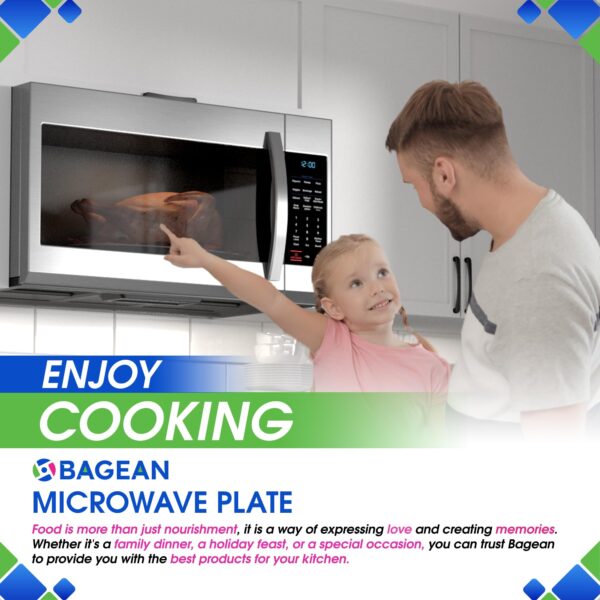 Microwave Plate Replacement 13.5 inch Fits 5304464116 Frigidaire Microwave Turntable Plate - Exact Replacement Microwave Glass Plate For Better Reheating and Cooking - Spinning Dish Tray For Oven - Image 6