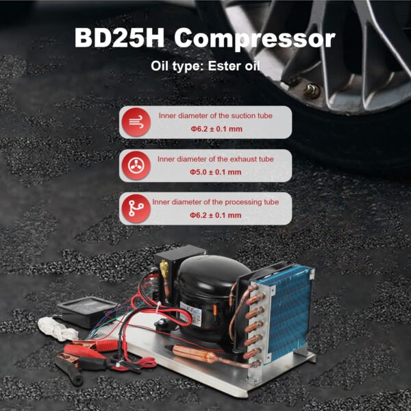 DC 12-24V Car Refrigeration Air Compressor Fridge Freezer Marine Solar - Image 7