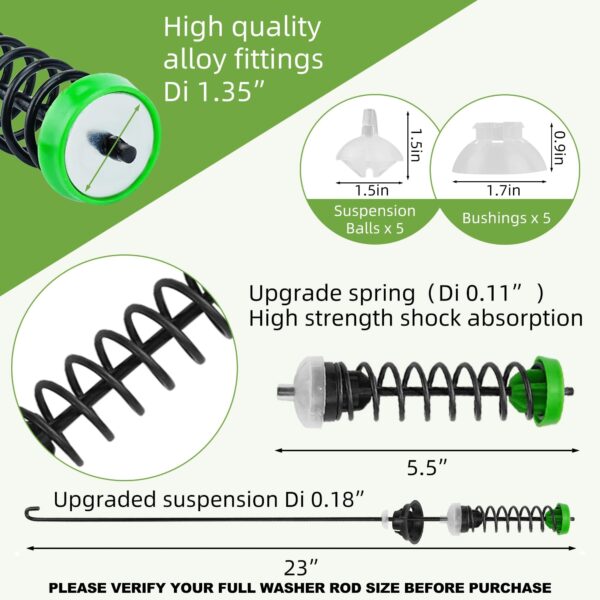 W11130362 Washer Suspension Rod Kit for Whirlpool Maytag Washer Parts - Image 5