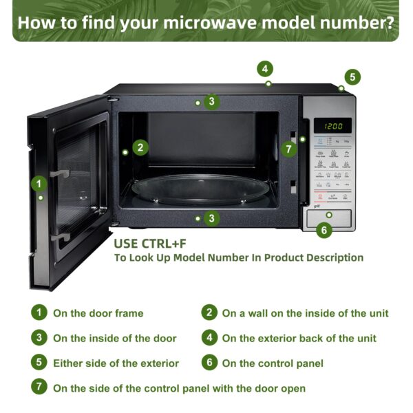 Gemroom 12.75" Microwave Plate Replacement for GE Microwave Glass Plate - Image 5