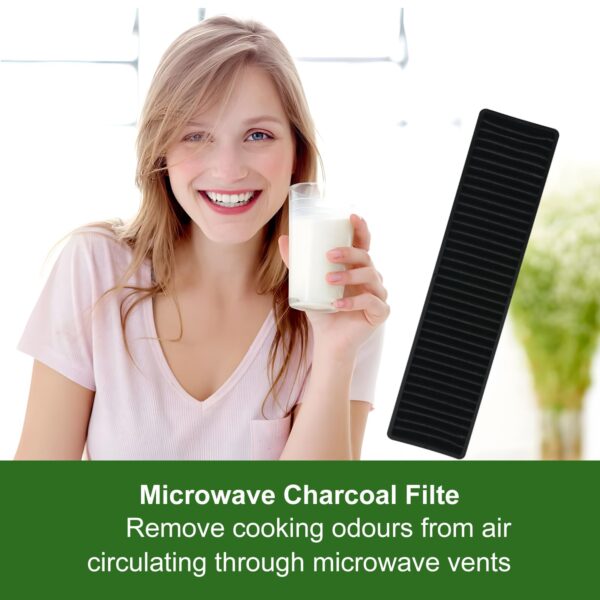 3 Pack 5230W1A003A Microwave Charcoal Filter Replacement for LG Kenmore GE Microwave Filter Replacement,Replaces LMHM2237BD LMV1650ST LMV2031SB LMV2031ST PVM9005SJ8SS JVM7195SK6SS - Image 2