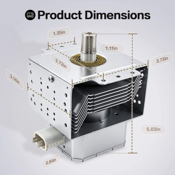 WB27X41826 2M392J Magnetron Compatible with GE Microwave Repair Parts - Image 2