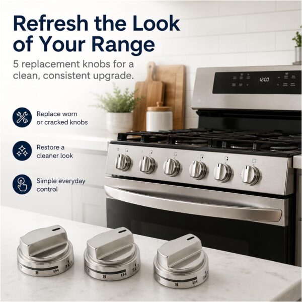 AEZ73453509 Stove Knobs Replacements Compatible with lg Gas Range Stove - Image 3